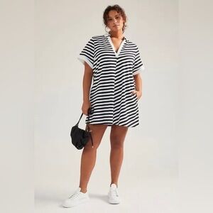 Anthropologie Maeve Striped Rugby Polo Dress, Size S
